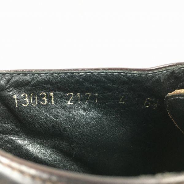 Vintage All Leather HUGO BOSS Chukka Boots Size 25.0 Made in Italy Dark Brown(USED)