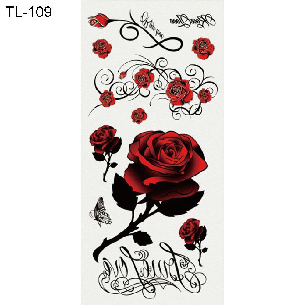 Fashion Butterfly Dragon Flower Body Art Temporary Fake Tattoo Sticker Decal