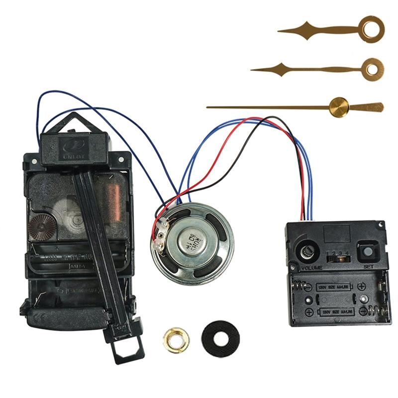 1 Set Wall Clock Movement Kit Watch Repair Set Vintage Clock DIY Quartz Mechanism Pointers Music Box 17mm Shaft