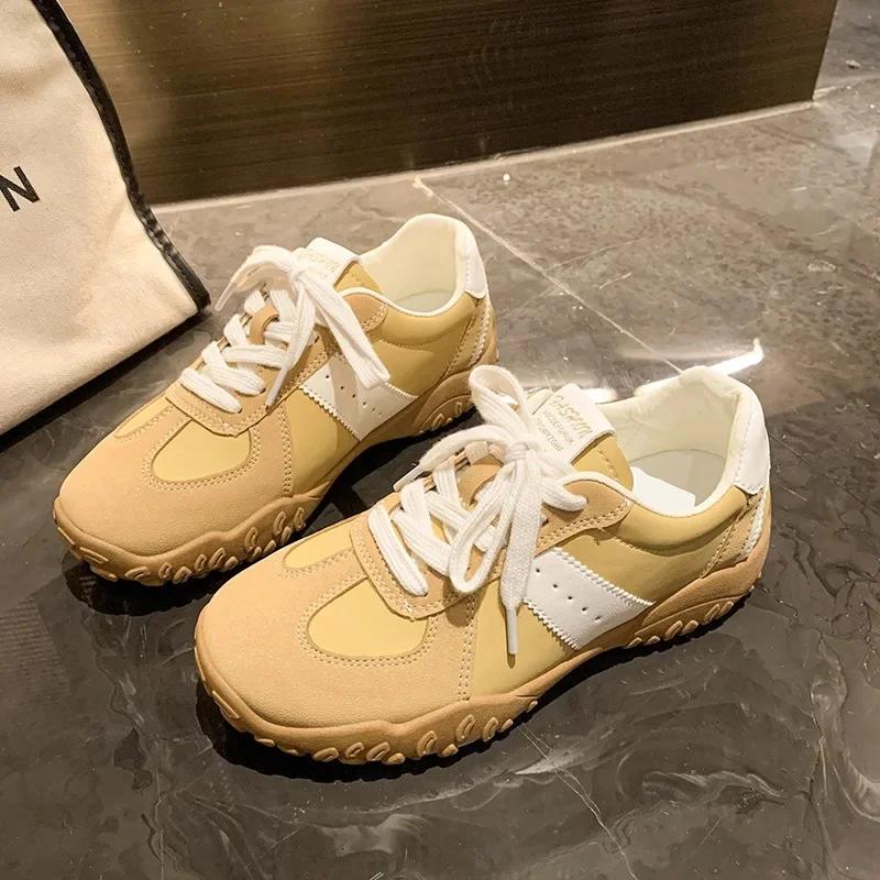 Women's Comfortable Retro Sports Shoes Thick Bottom Heel Increase Dequn Shoes Casual Leisure Running Shoes Summer New Arrival