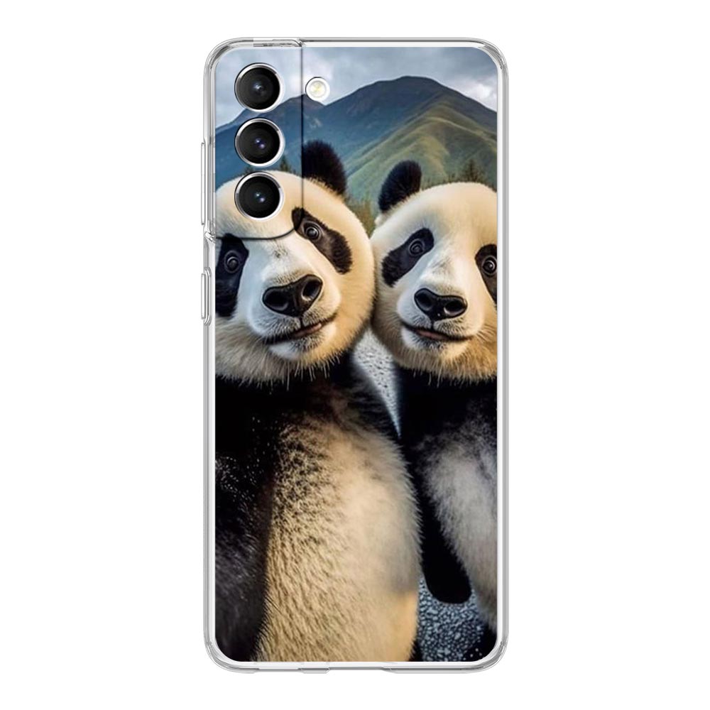 

Чехол для телефона Samsung Galaxy S24 Plus S23 S22 S21 S20 FE Ultra 5G S10 S10E S9 Мягкий прозрачный силиконовый чехол с изображением животных и селфи Samsung S21Plus