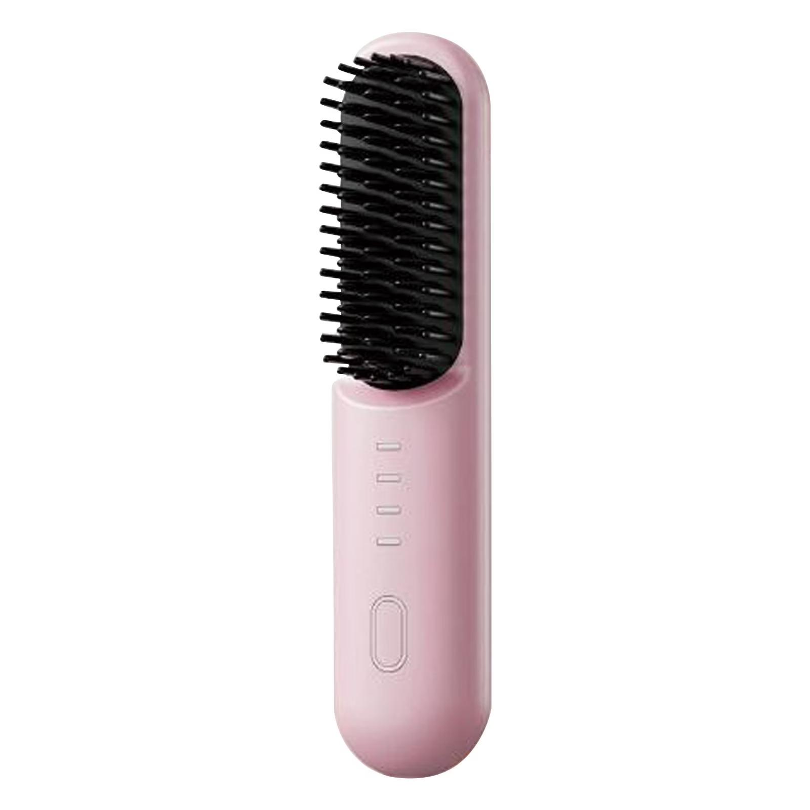 

Wireless Negative Ion Lazy Portable Straightening Comb Non Damaging Straightening Straightening And Curling Purpose Curling Comb Scalding Comb One Size рожевий
