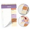 Twin Wire Binding Planner Notebook 104 Pages 5.5x8.66Inch Portable Journal Daily Planner Writing Notepads For Planning