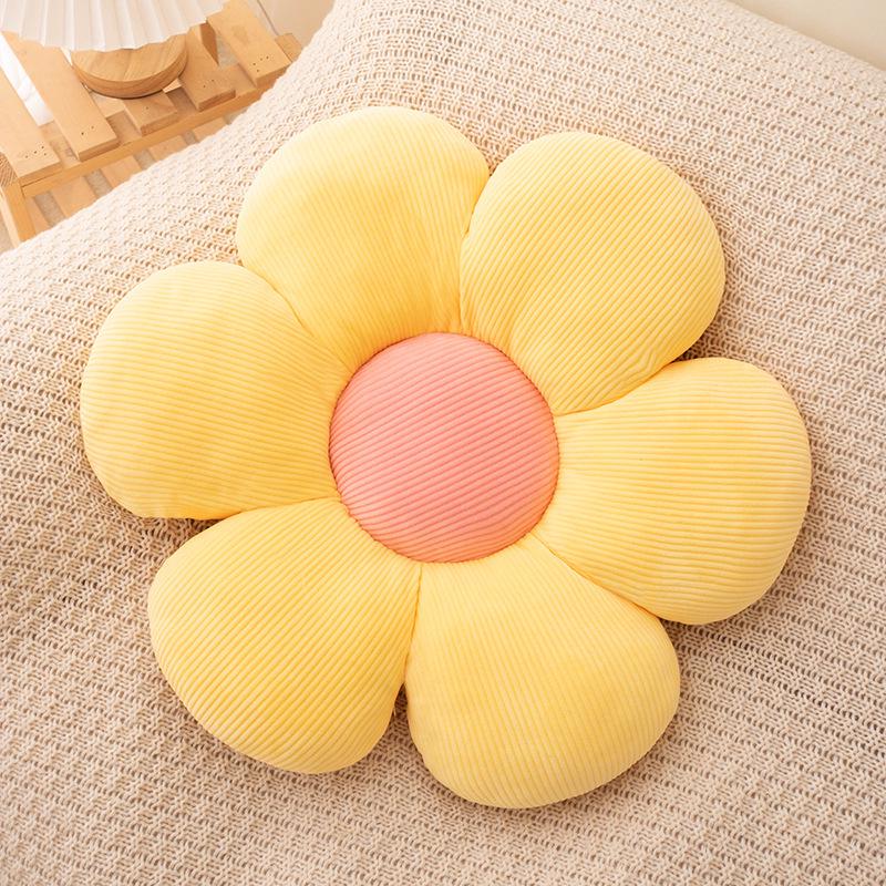 Petal Daisy Cushion: Sunflower Pillow for Office Chairs, Floors & Futons