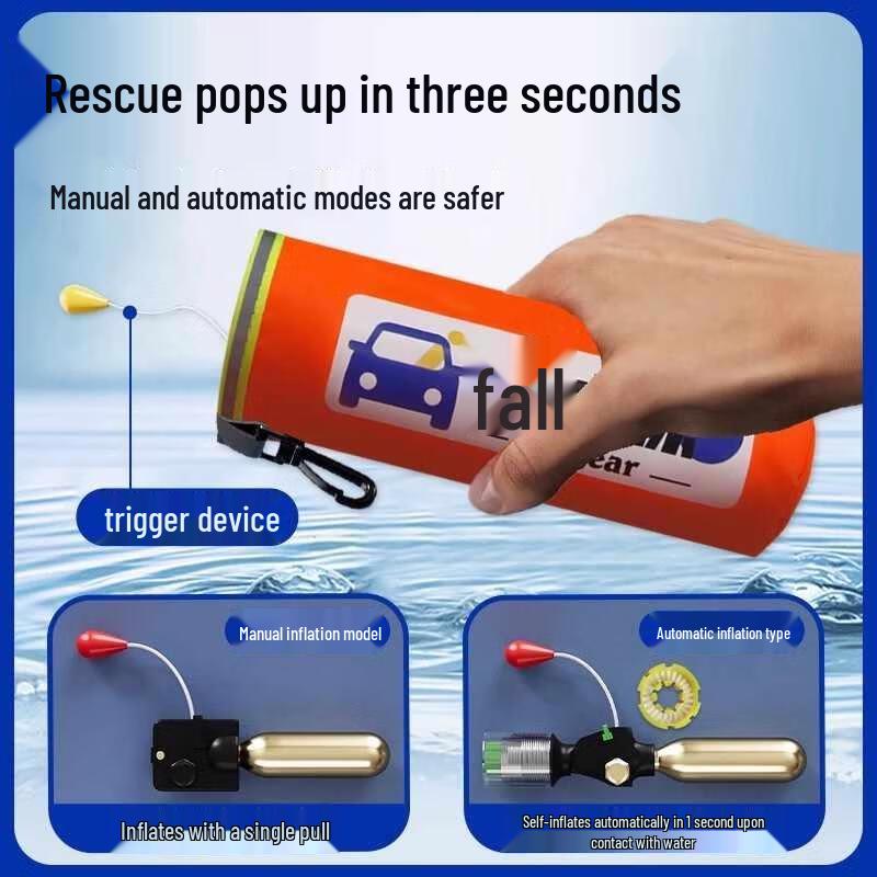HANDUNYOU Automatic Inflatable Car Lifebuoy with Rescue Tools