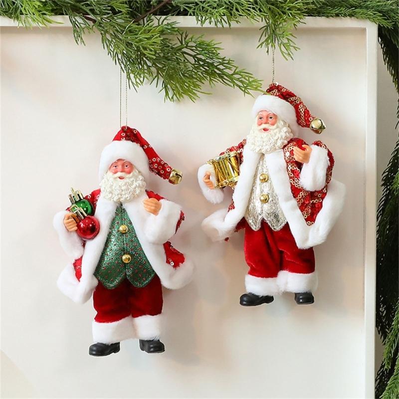 Resin Santa Tabletop Figurine Ornament Festival Holiday Homes Office Decoration For Mantels Or Dining Tabletop