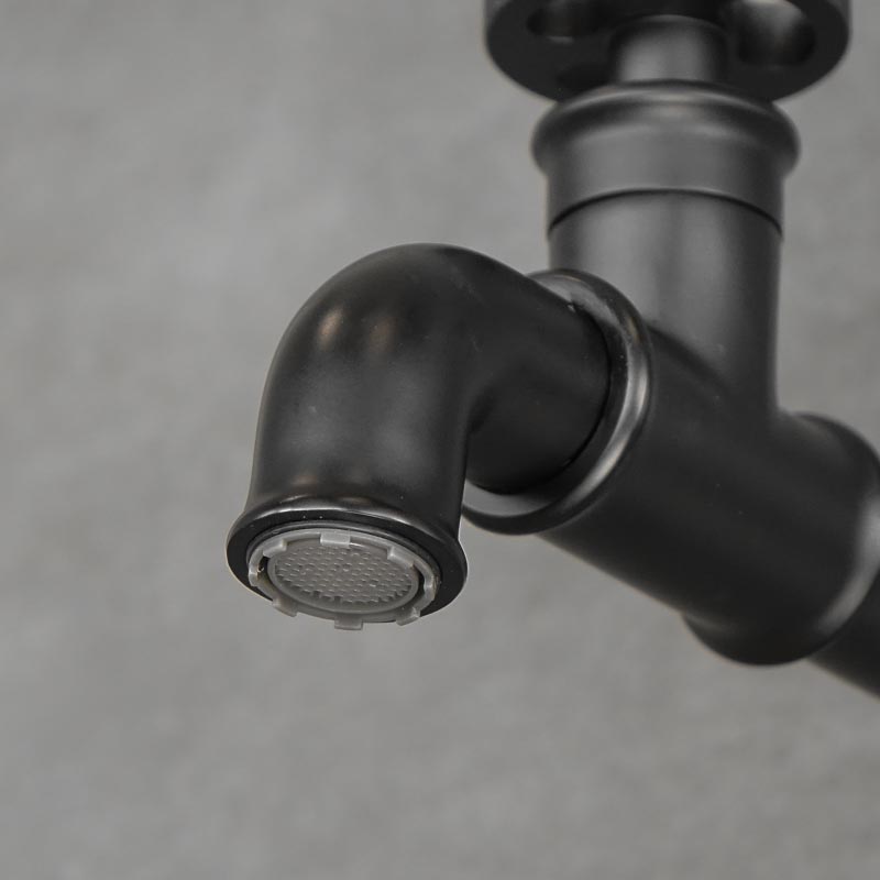 SALFORD black long garden hose tap