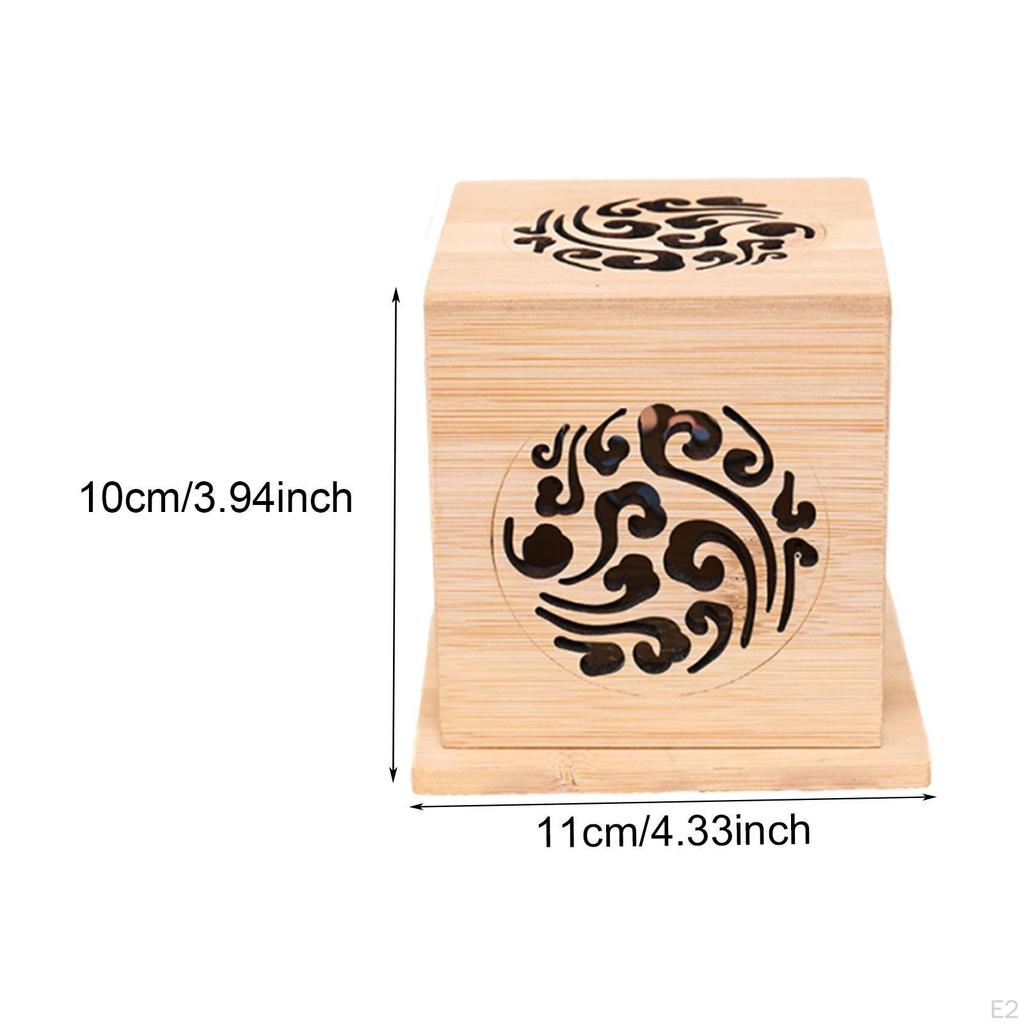 Incense Burner Case Hollow Decorative Gifts Holder Collection for Tea House Office Living