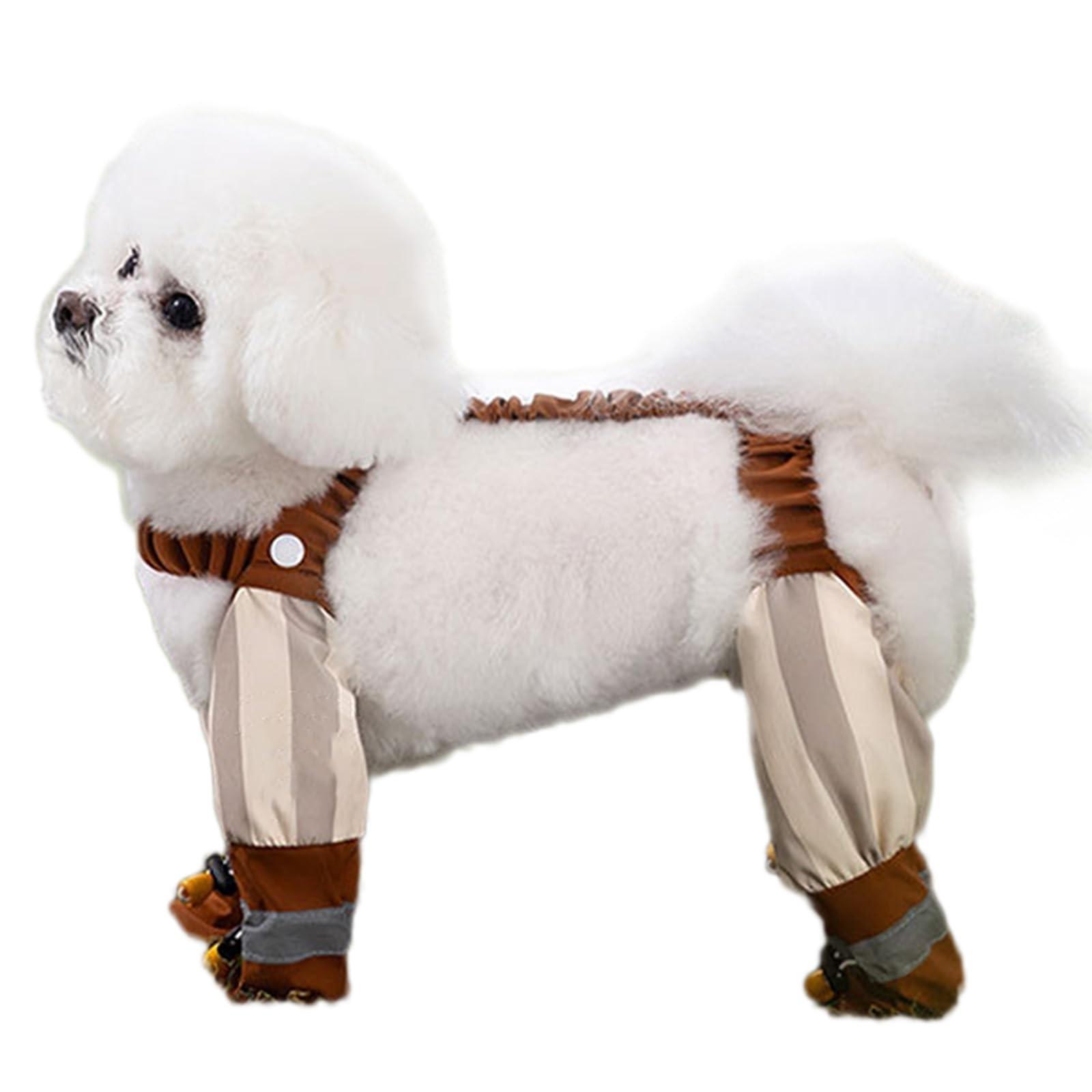 

Весенне-летние прогулки с собакой в брюках Proof, с защитой лап, водонепроницаемые и грязеотталкивающие, для прогулок с маленькой собакой, одежда для домашних собак XXL бежевый