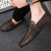 Fashion Thick Sole Male Casual Shoes Platform Office Loafers Men's Leather Shoes Adults Elegant Cheap Clearance Korean Style Zapatillas