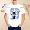 Summer Football Star Idol Cotton Messi Print Children TShirt Kid Teen Clothing Casual Fashion Sports Brand Boy Girl Tee Top