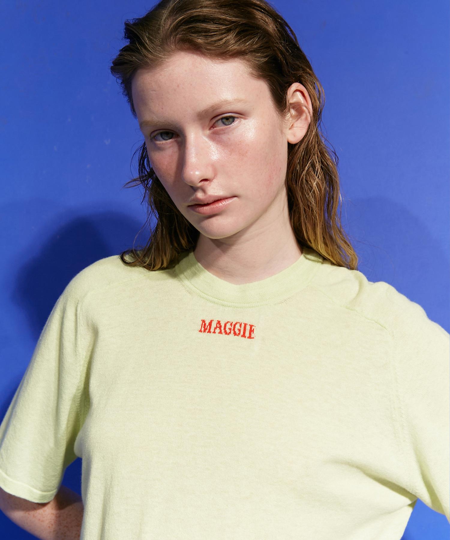 Maggie Linen Logo Pullover (L.Green) Light Green