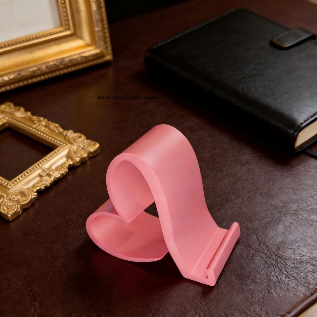 Creative 3D Printed Heart-shaped Universal Mobile Phone Stand Home Office Desktop Ornament Birthday Valentine's Day Gift