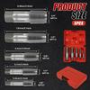 5Pcs NPT Pipe Tap Set Carbon Steel Plumbing Threading Tap 1/8 1/4 3/8 1/2 3/4 Inch Hand Treading Cutting Tool with Storage Case