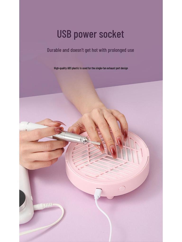 Compact Japanese Style Low-Noise Portable Nail Dust Collector