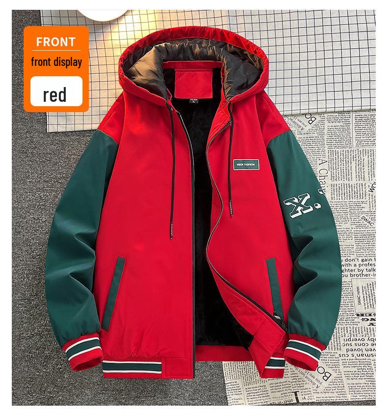 Men's Plus Size Trendy Loose Baseball Jacket - Spring/Autumn Hong Kong Style, Scruffy Cool Casual Outerwear for Couples