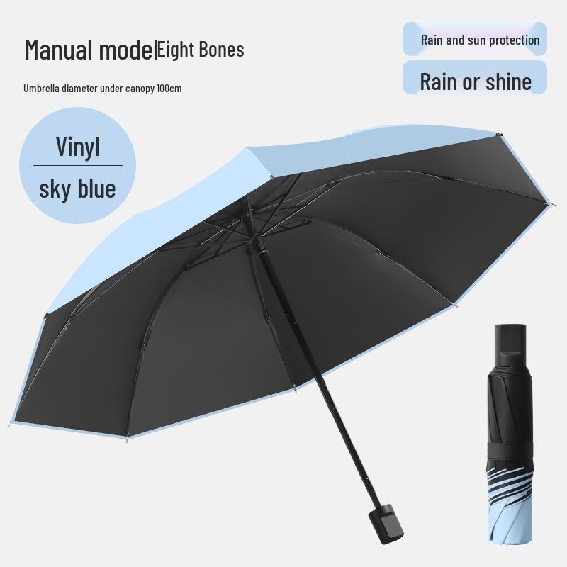 24-Bone Automatic Folding Umbrella: Stylish, Dual-Use Parasol with Sunscreen Protection for Men and Women