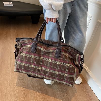Borsa da viaggio da donna vecchio stile, grande capacità, borsa da viaggio a mano, nicchia personalizzata, borsa stagionale per riporre vestiti