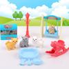 Playing House Dog Scene Playing Pet Basket Dog Cage Toys Doll Accessories Dog Doll Set  Children