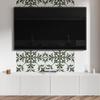 Vinyl Panel with Decor for Kitchen or Bathroom 120x60 cm Plant Motif on the Tile