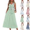 Womens Maxi Dress Floral Maxi Dress Boho Maxi Dress Long Dresses for Women Sleeveless Summer Maxi Dress for Older Women