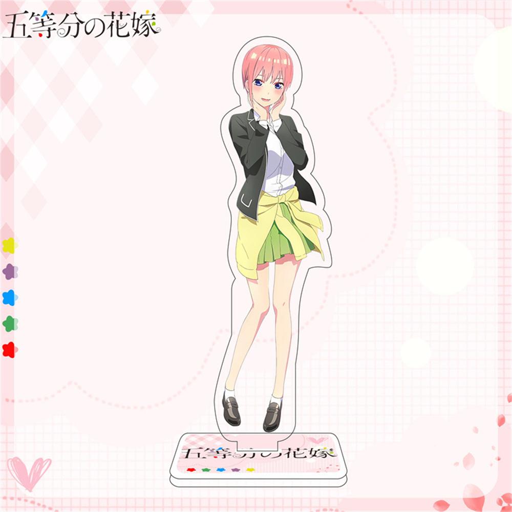 10PCS Charm Anime The Quintessential Quintuplets Nakano Acrylic Stand Model Cosplay Characters Ornament  Accessories Goods Gifts