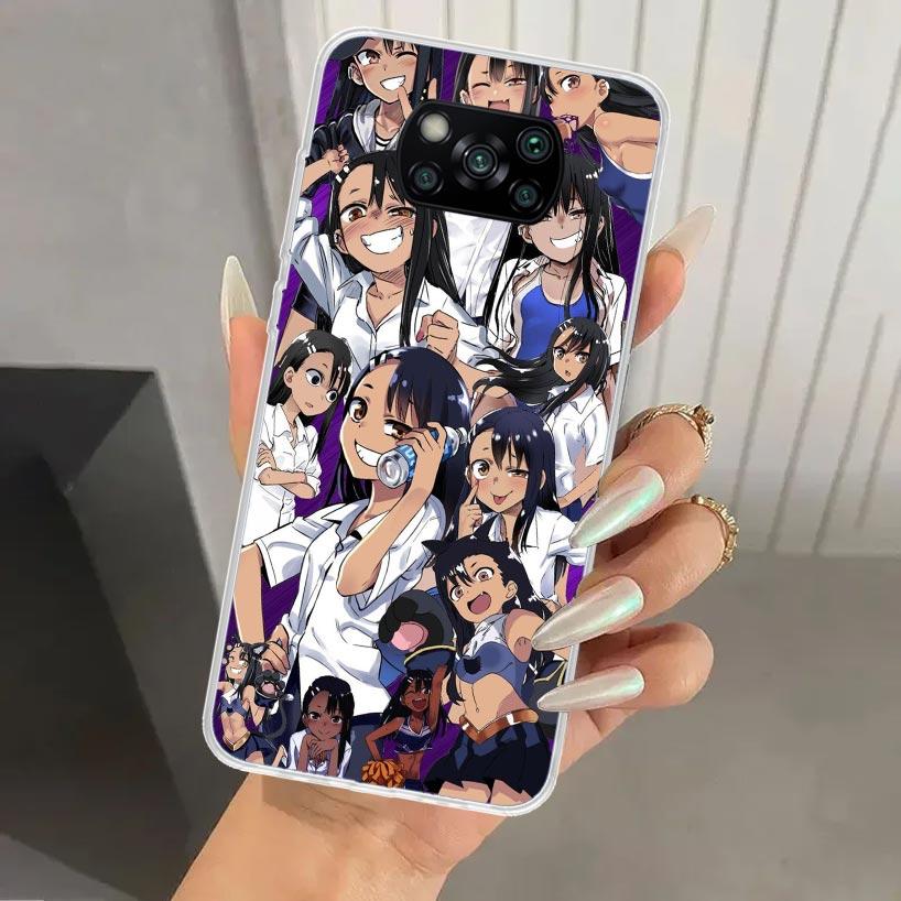 Nagatoro San Anime Aesthetic Phone Case for Xiaomi Poco X7 X6 X5 X4 X3 Nfc F6 F5 F4 GT F3 F2 Pro F1 M5S M4 M3 5G Soft Funda Prin