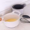 4pcs/set Plastic Salad Bowl with Handle Snacks Basin Multiple Capacities Mixing Bowl Set  Fruits