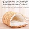 Warm Enclosed Cat Bed Winter Pet House for Cats Dogs All Seasons Cozy Amazon New Pet Supplies