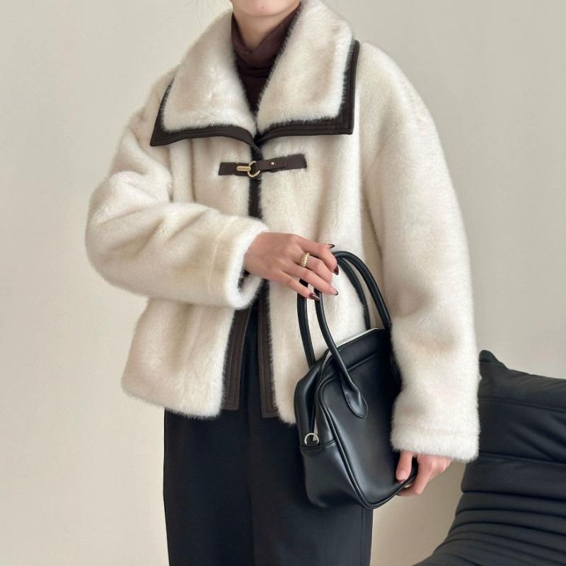 Autumn and Winter Women's Faux Fur  All-match Comfortable Warm Jacket