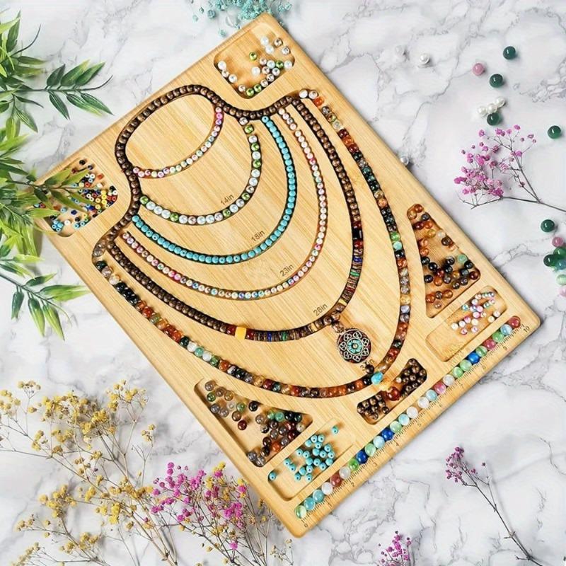 1PC Versatile Bead Board Tray Set for DIY Jewelry Making Flocked Surface Eco-Friendly for Bracelet and Necklace Craft.