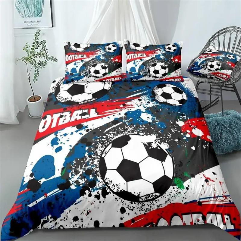 Football Bed Cover Set Adults Winter Duvet Cover Sets Kids,twin Full Queen King Bedroom Set Home Textile Housse De Couette