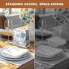 Table Decor Tissue Dispense Acrylic Hand Towel Holder Standing Transparent Storage Box  For Guest