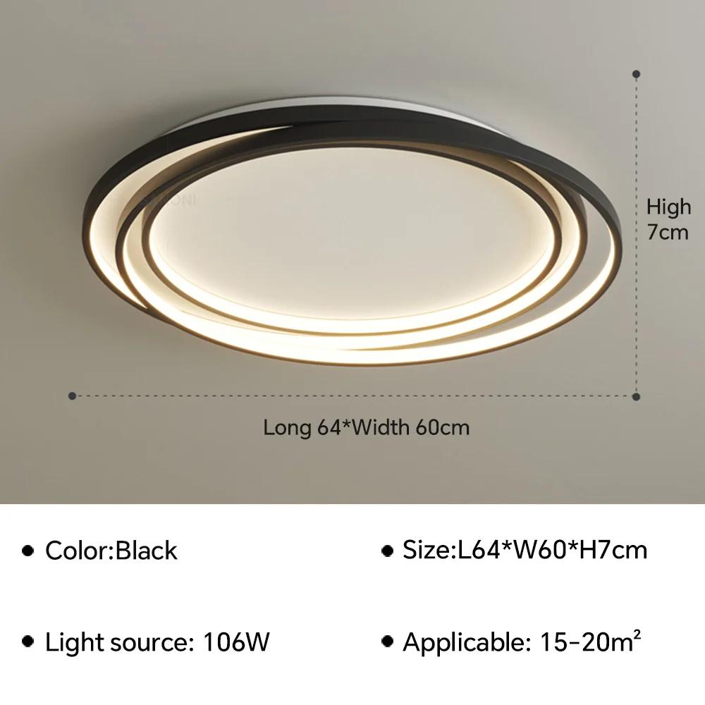 Modern LED Ceiling Lamp for Living Dining Room Bedroom Hall Ultra Thin Chandelier Indoor Home Decoration Lighting Fixture Luster