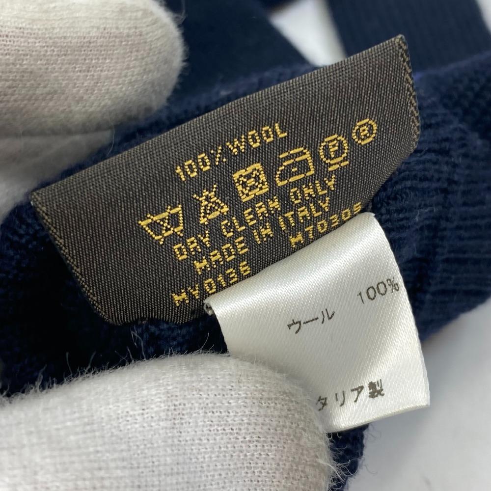 Louis Vuitton M70305 Gon Triple V Gloves Glove Wool Navy