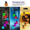 Waterproof Solar Wind Chime Pumpkin Lamp LED Hallowen String Light  Hallowen Decoration