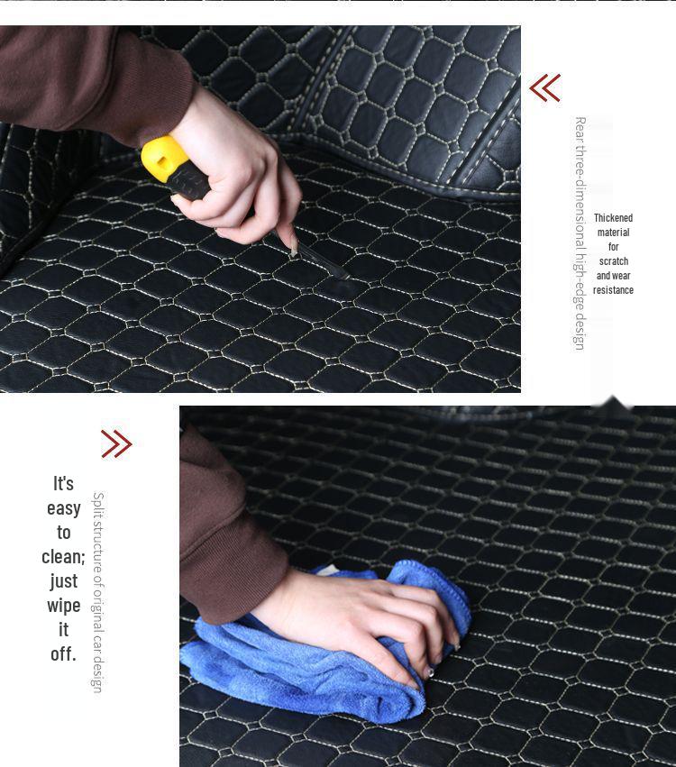 Xingyuan UP Car-Specific Interior Modification Trunk Mat (Compatible with Aftermarket Body Kit)