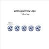 10/5Pcs 14MM Car Remote Key Badge Emblem Metal Logo Stickers For VW GTI Polo Golf Passat Tiguan Arteon Touareg CC Taigo Hub Cap