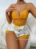 European and American New Suspender Lace Vest Top Lace Shorts Pajama Set Female Source