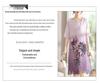 2026 Summer Chiffon Dress for Middle-Aged & Elderly Women - Mid-Length, Plus-Size, Belly-Concealing