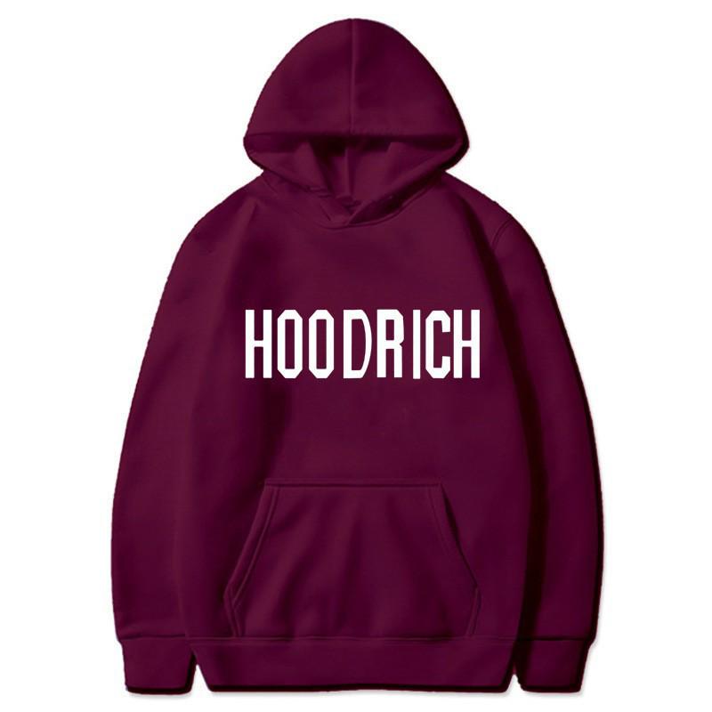 Hanorac Sport Casual Larg cu Imprimeu Litere Hoodrich