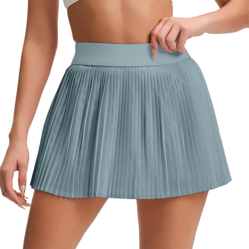 Women Pleated Skirt High Waist Athletic Mini Skirt Tennis Skirt Casual Skirt with Elastic Waistband for Sports and Daily Wear