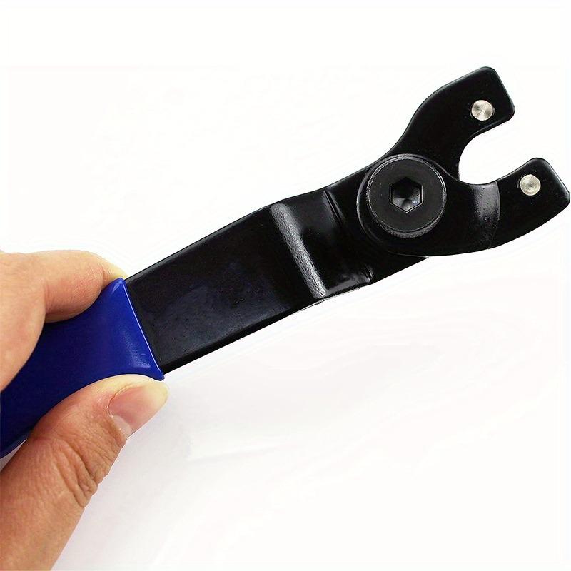 Clé de meuleuse réglable, Clé à goupilles universelle pour cornière, Adaptée pour meuleuses d'établi et scies circulaires, Clé pour écrou de blocage de meuleuse