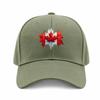 Canada Maple Leaf Printed Multicolor Adjustable Baseball Cap for Outdoor Travel Daily Commute Campus Street