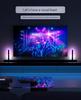 1 Pair RGB Rhythm Light,180° Smart Light Bars,Gaming LED Lights,16 Million DIY Color Adjustments,Remote Control,USB Pickup Light