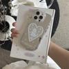 Cute White Love Cat Mirror for iphone11Promax/11Pro iPhone Case Cartoon Woman