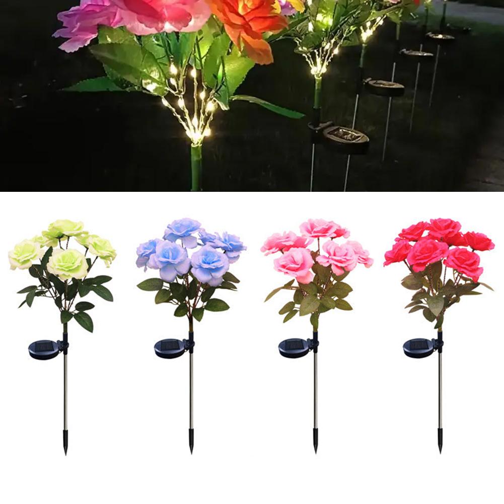 And Backyards Number Of Pieces Package Content Solar Flower Light Note Real May Vary Gatherings LED Garden Light