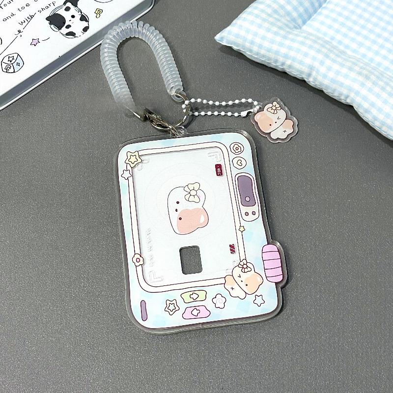 Cartoon Graffiti Digital Acrylic Photo Frame Cute Animal Photocard Holder 3 Inch Kpop Idol Anime Card Sleeves Original Design