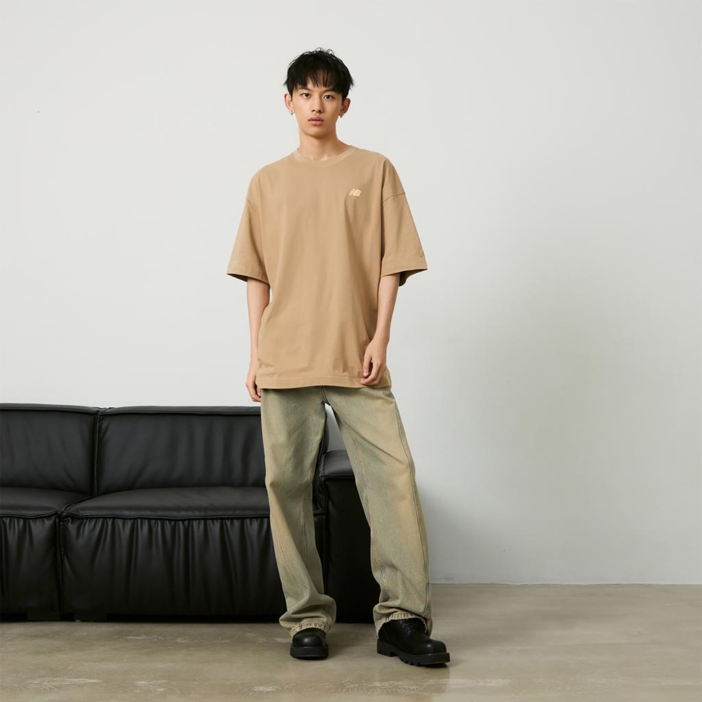 New Balance x PK SHEJISHILIANMINGKUAN T Shirt Unisex Khaki NEE26181-LB