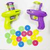 Non-Toxic Mini Carrot Flying Disc Launcher Toy Gun Eva Battle Outdoor Multi Person Sports Soft Bullet Gun Safety Carrot Flying Saucer Gun